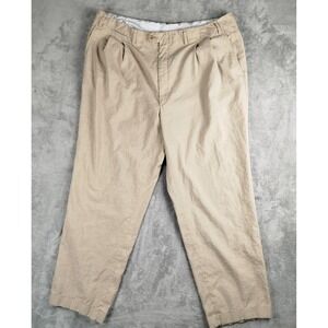 Canali Sport Linen Blend Beige Dress Pleated Pants Trousers Mens 42-60 (40x29)